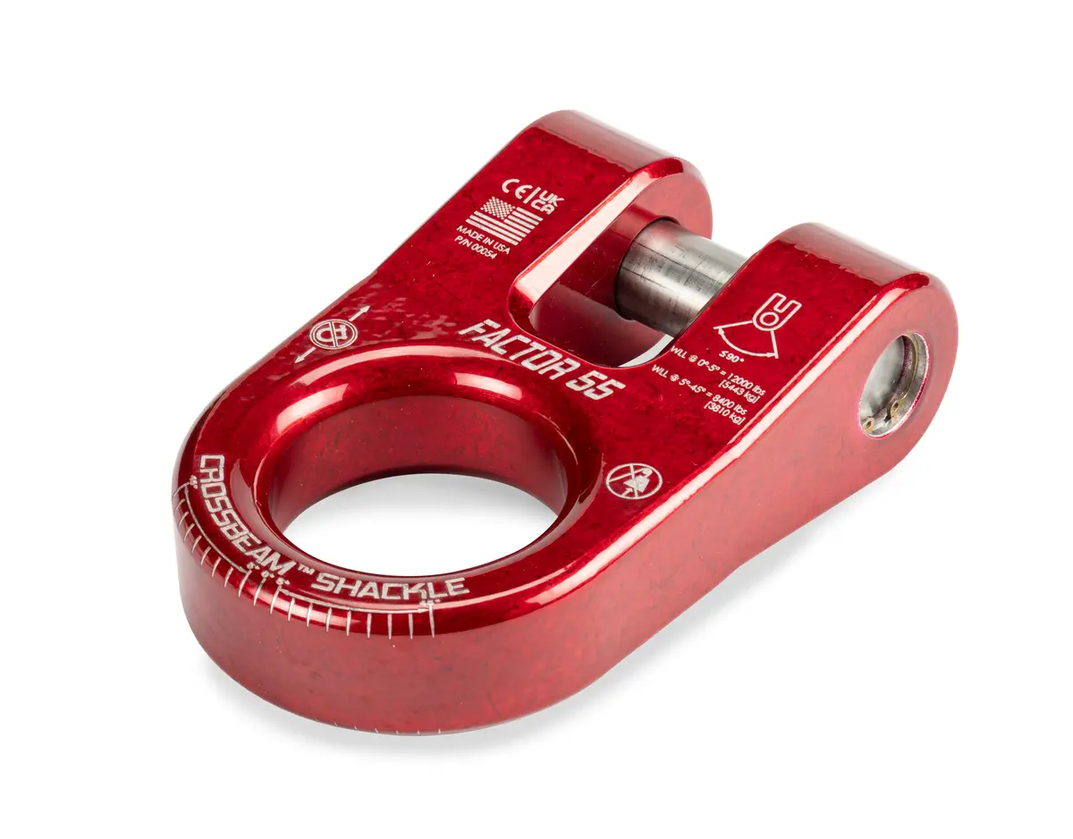 Factor 55 00054-01 Crossbeam Shackle Red 1