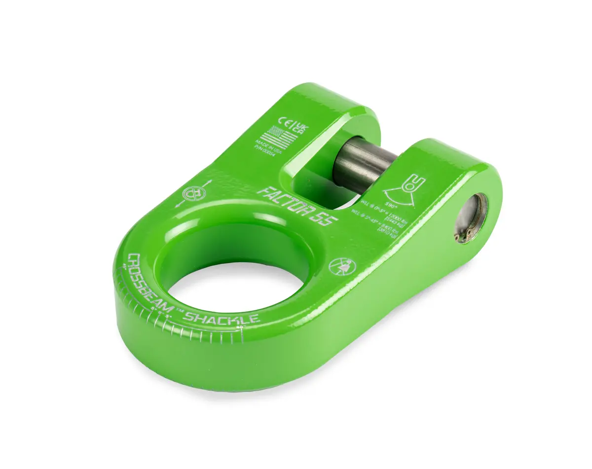 Factor 55 00054-08 Crossbeam Shackle Green 1