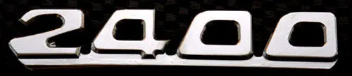 "2400" Rear Chrome Badge Fia02075 1
