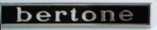 "Bertone" Badge Fia02050 1