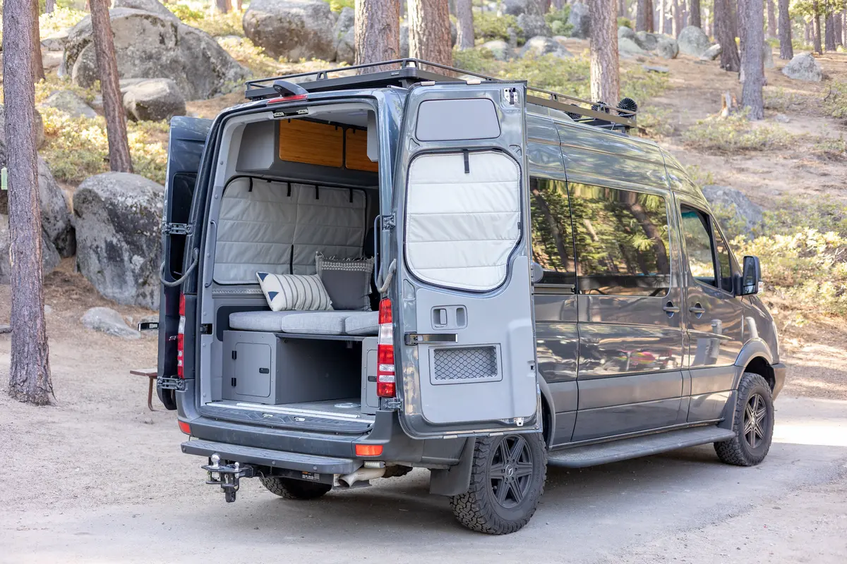 Vanessential Mercedes Sprinter Stealth Rear Door Window Covers (Pair) 7