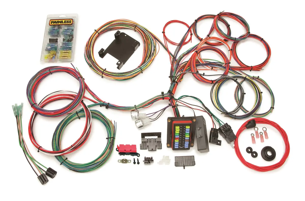Painless Wiring 10140 26 Circuit Customizable Weatherproof Chassis Harness 1