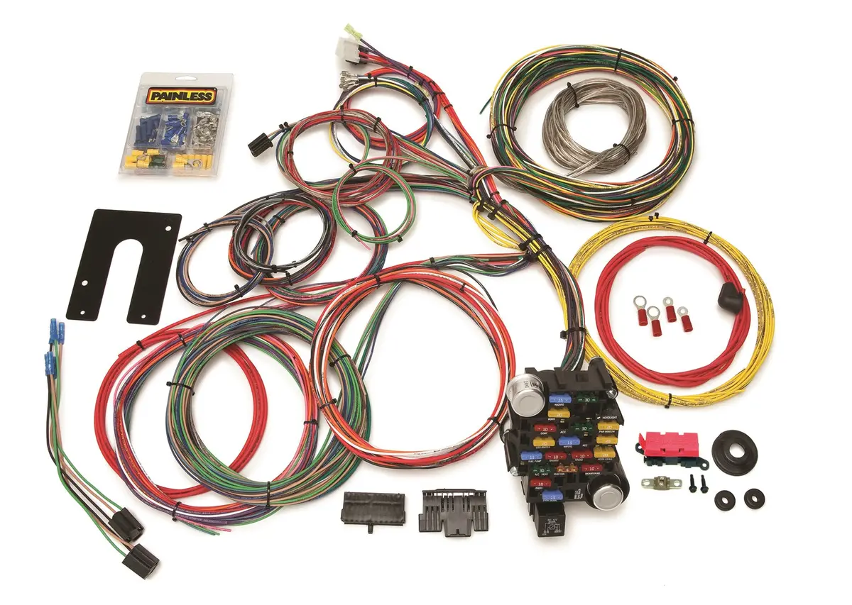 Painless Wiring 10201 28 Circuit Classic-Plus Customizable Chassis Harness; Gm Keyed Column; 1