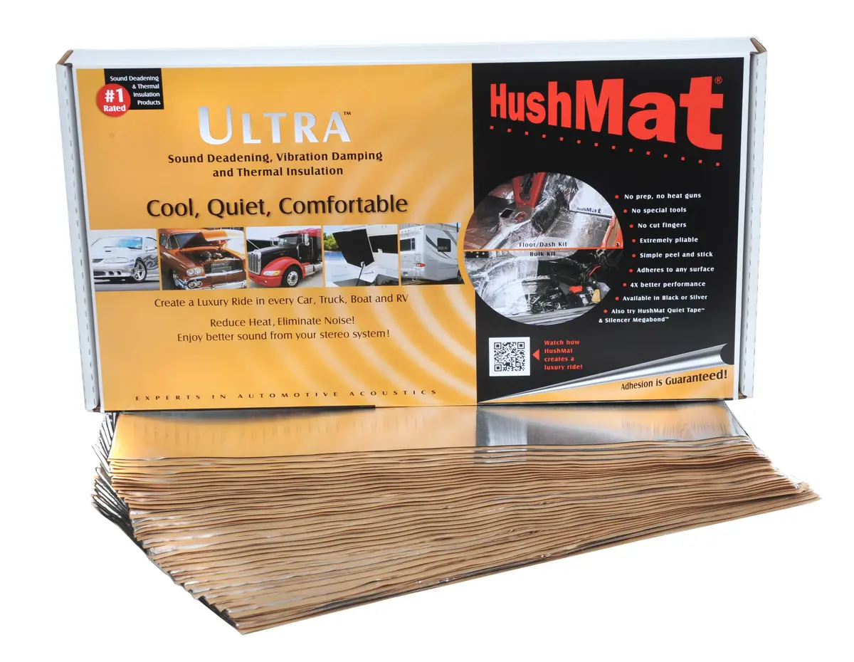 Hushmat 10501 Bulk Kit Has 30 Silver Sheets Of 12X23 In Ultra. Total 58.1 Sqft. 1
