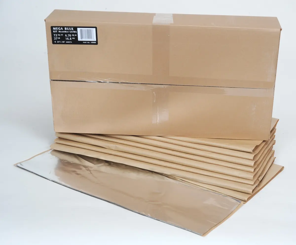 Hushmat 10900 Mega Bulk Kit Includes 9 Silver Sheets Of 24X48 In Ultra. Total 72 Sqft. 1