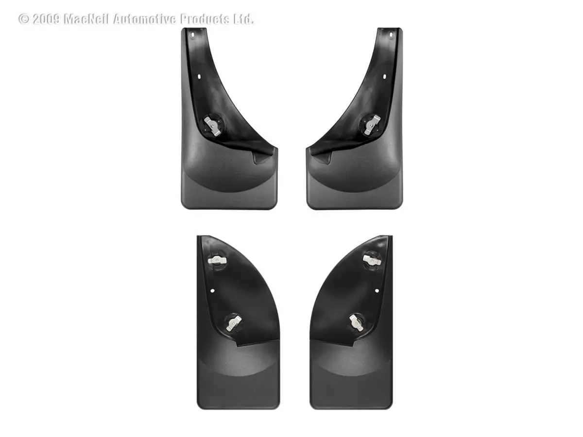 Weathertech 110001-120001 Mudflap No-Drill Digitalfit® Mudflap Kit; Black; 1