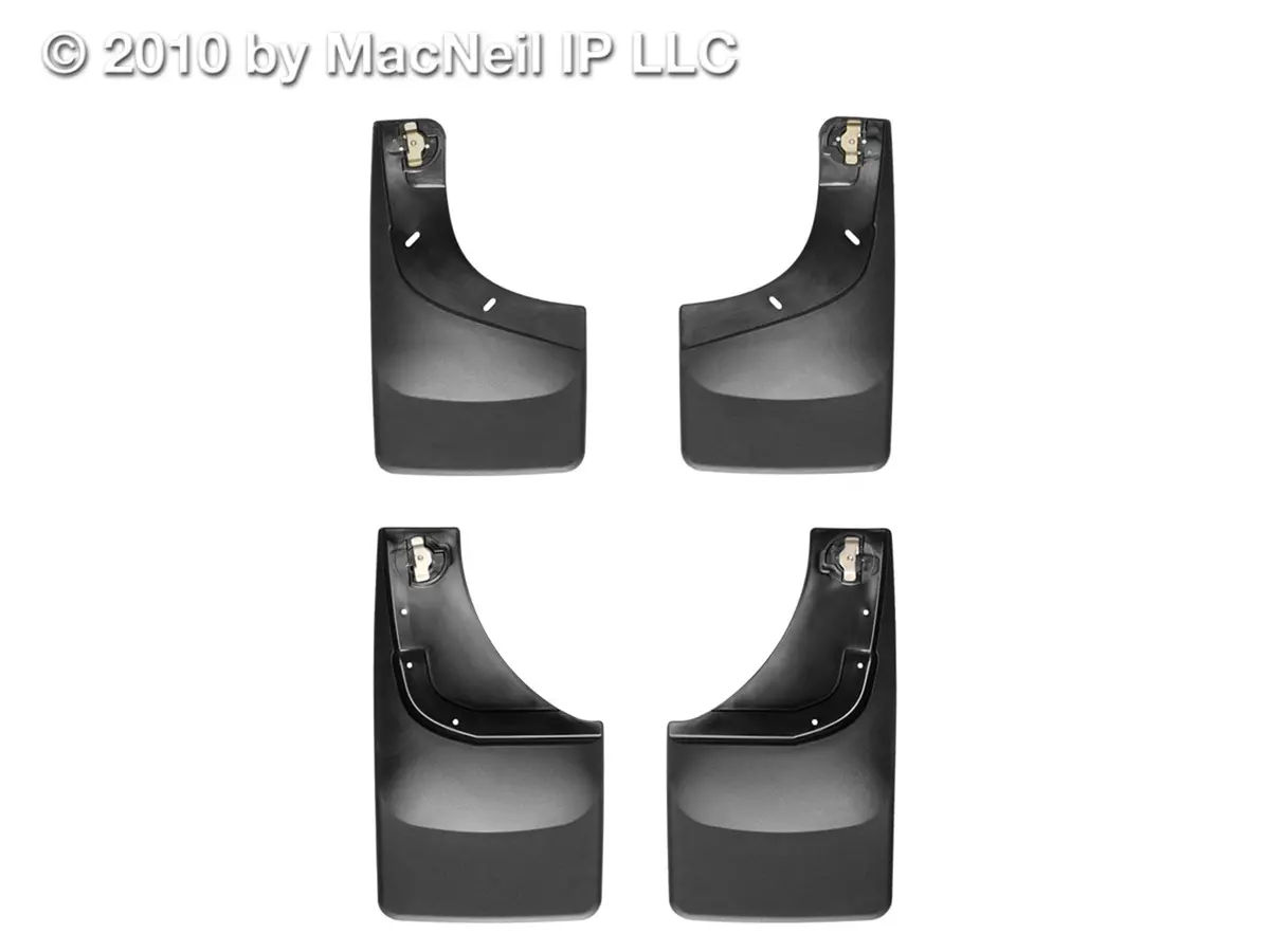 Weathertech 110002-120002 Mudflap No-Drill Digitalfit® Mudflap Kit; Black; 1