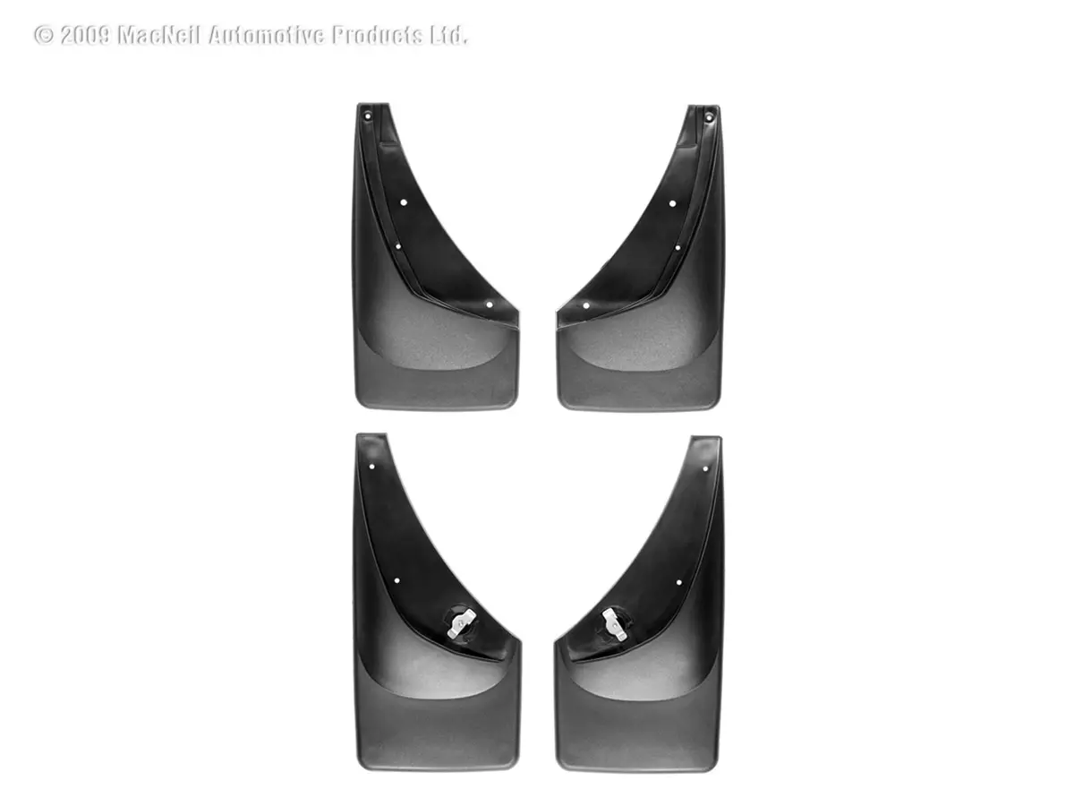 Weathertech 110006-120006 Mudflap No-Drill Digitalfit® Mudflap Kit; Black; 1
