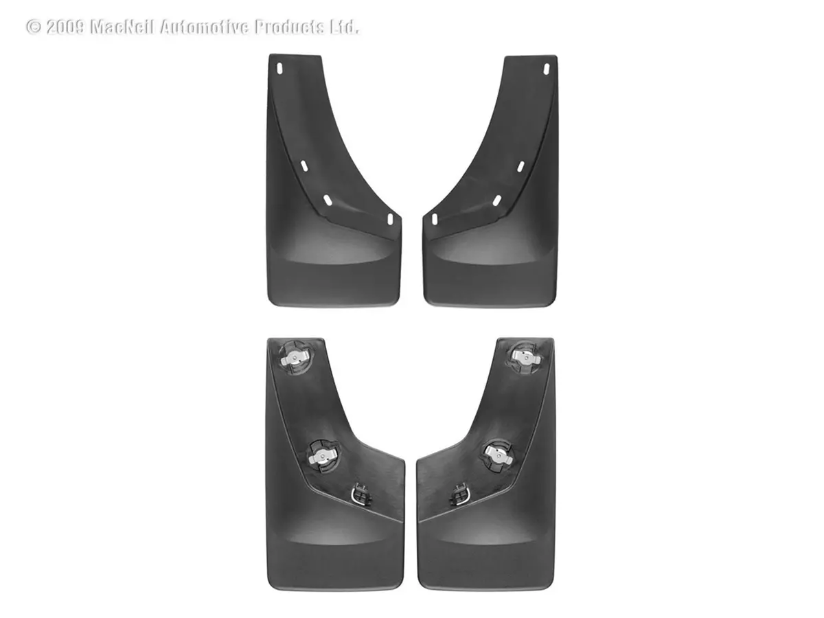 Weathertech 110010-120010 Mudflap No-Drill Digitalfit® Mudflap Kit; Black; 1