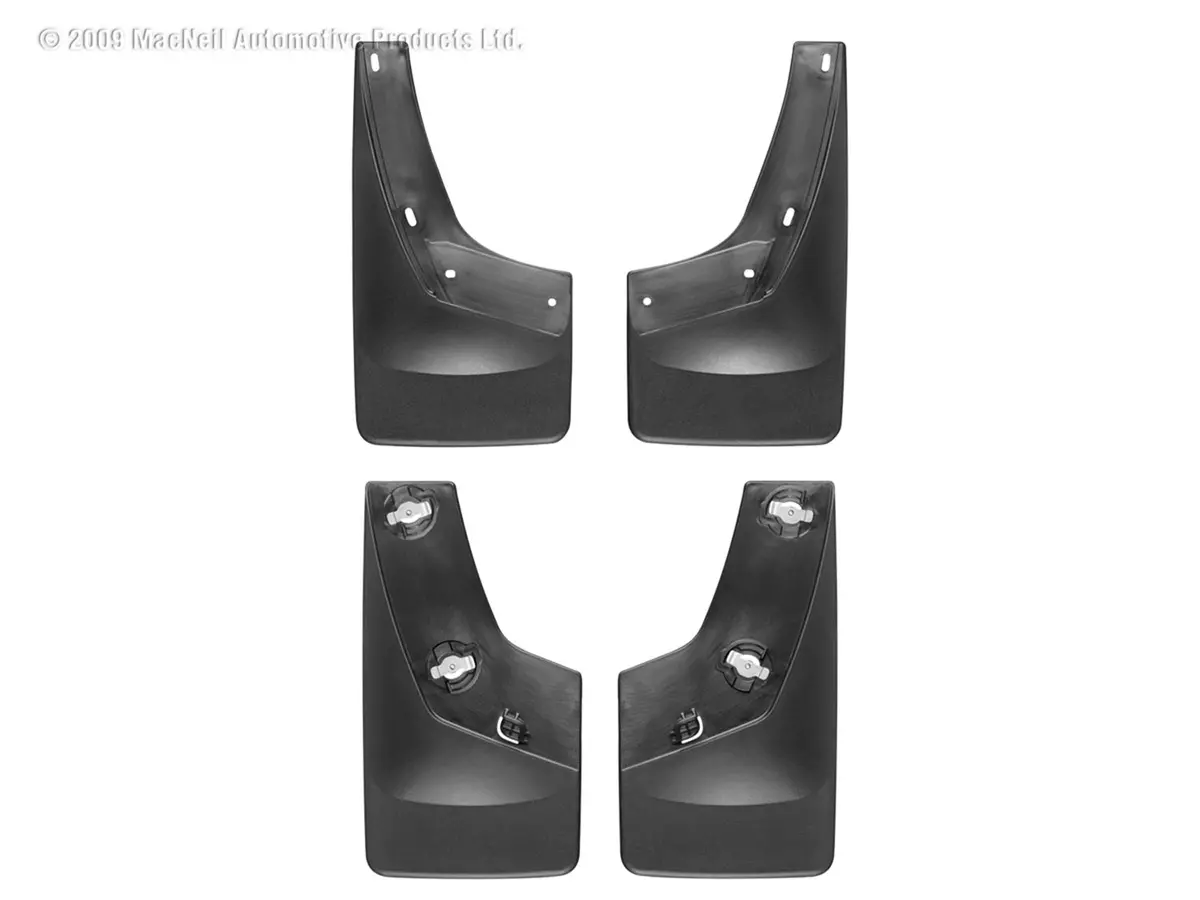 Weathertech 110011-120011 Mudflap No-Drill Digitalfit® Mudflap Kit; Black; 1