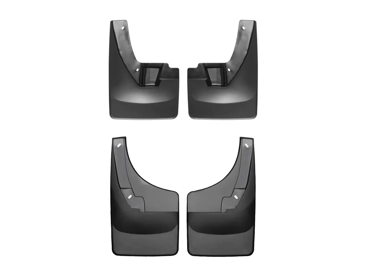 Weathertech 110024-120024 Mudflap No-Drill Digitalfit® Mudflap Kit; Black; 1