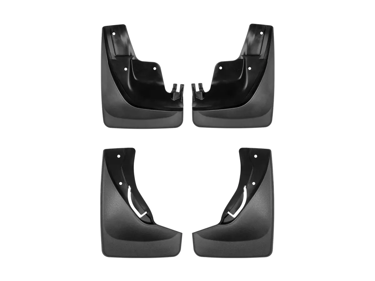 Weathertech 110058-120058 Mudflap No-Drill Digitalfit® Mudflap Kit; Black; 1