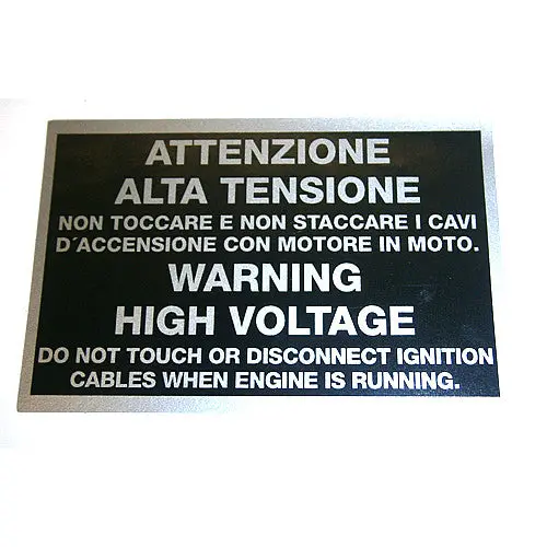 'Warning High Voltage' Sticker 113404 1