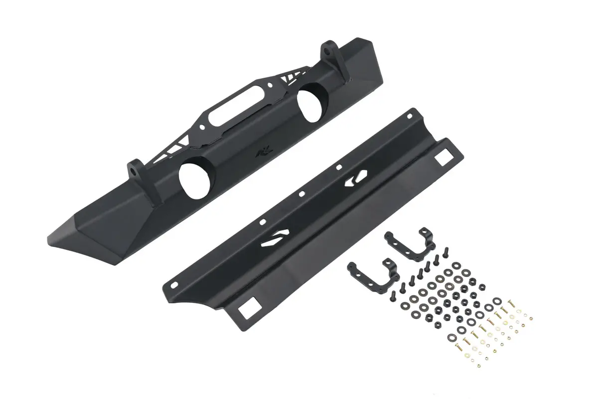 Rugged Ridge 11541.21 Xor Stubby Bumper, Front; 18-21 Jeep Wrangler Jl, 20-21 Gladiator Jt 1