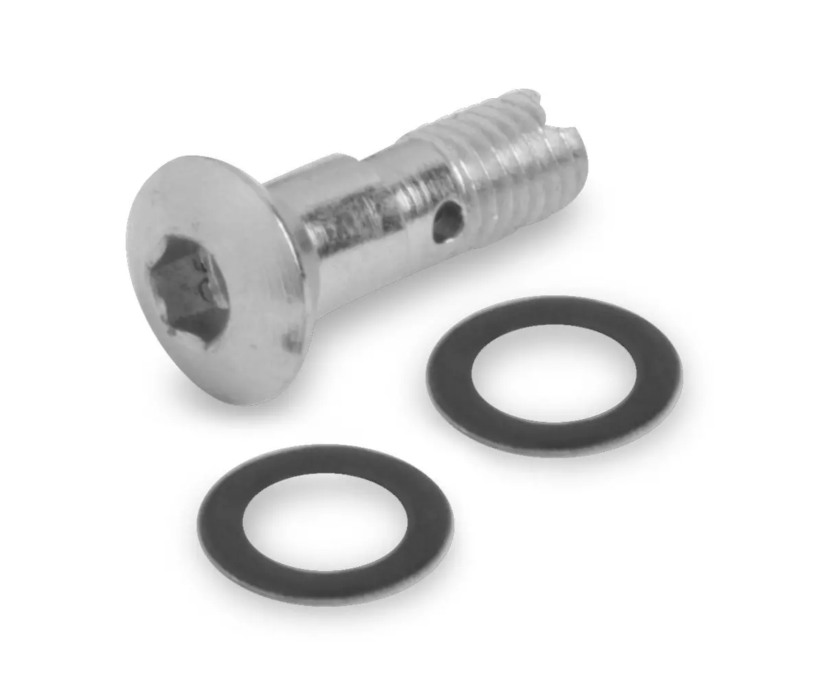 Holley 121-8 Discharge Nozzle Screw - Hollow (Hex Head) 1