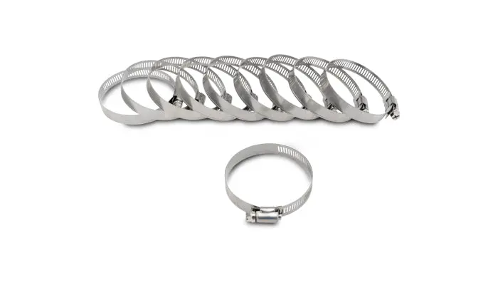 Vibrant Performance 12155 S.S. Worm Gear Clamps (Pack Of 10) - Clamping Range: 2.79"-3.74" 1