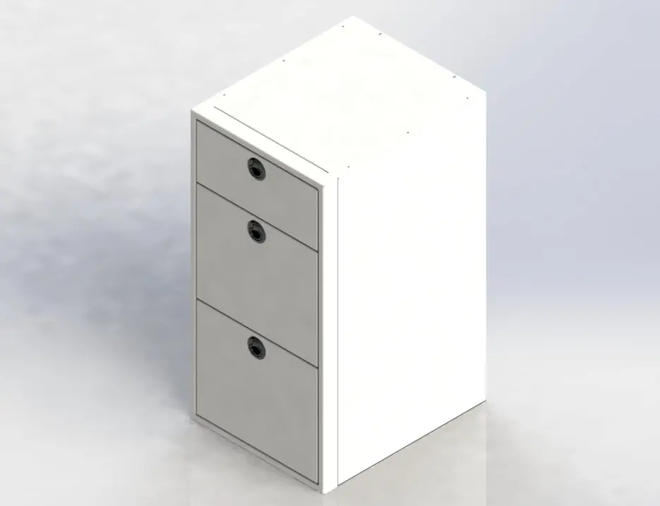 18" Three Drawer Base Cabinet 2