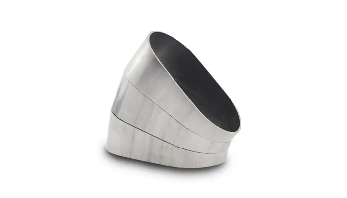 Vibrant Performance 13570 45 Degree Horizontal Plane Oval Pie Cuts, Nominal Tube Size: 3" 1