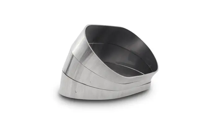 Vibrant Performance 13581 45 Degree Vertical Plane Oval Pie Cuts, Nominal Tube Size: 3.50" 1