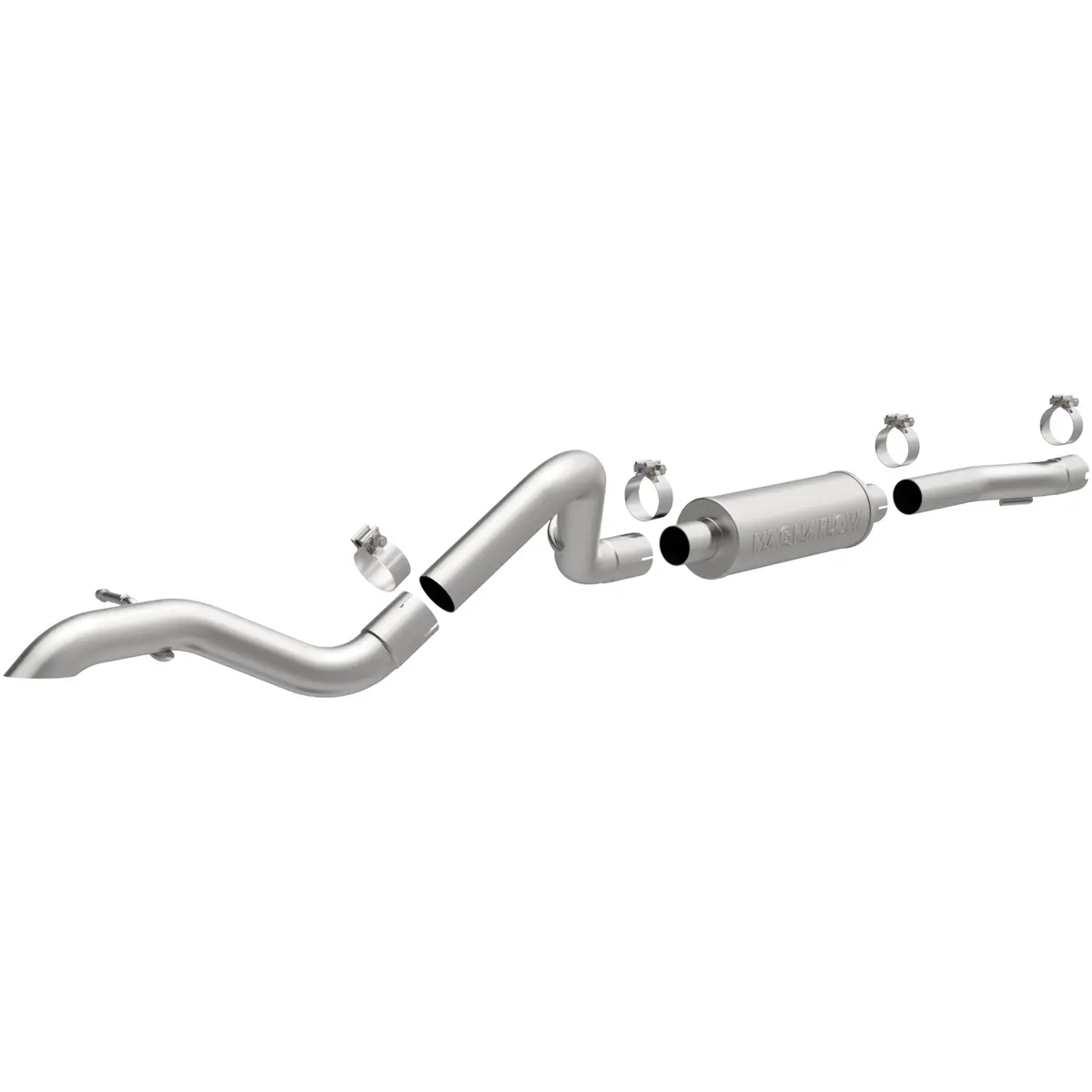 Magnaflow Exhaust Products 15238 Magnaflow Rock Crawler Series Stainless Cat-Back System 1