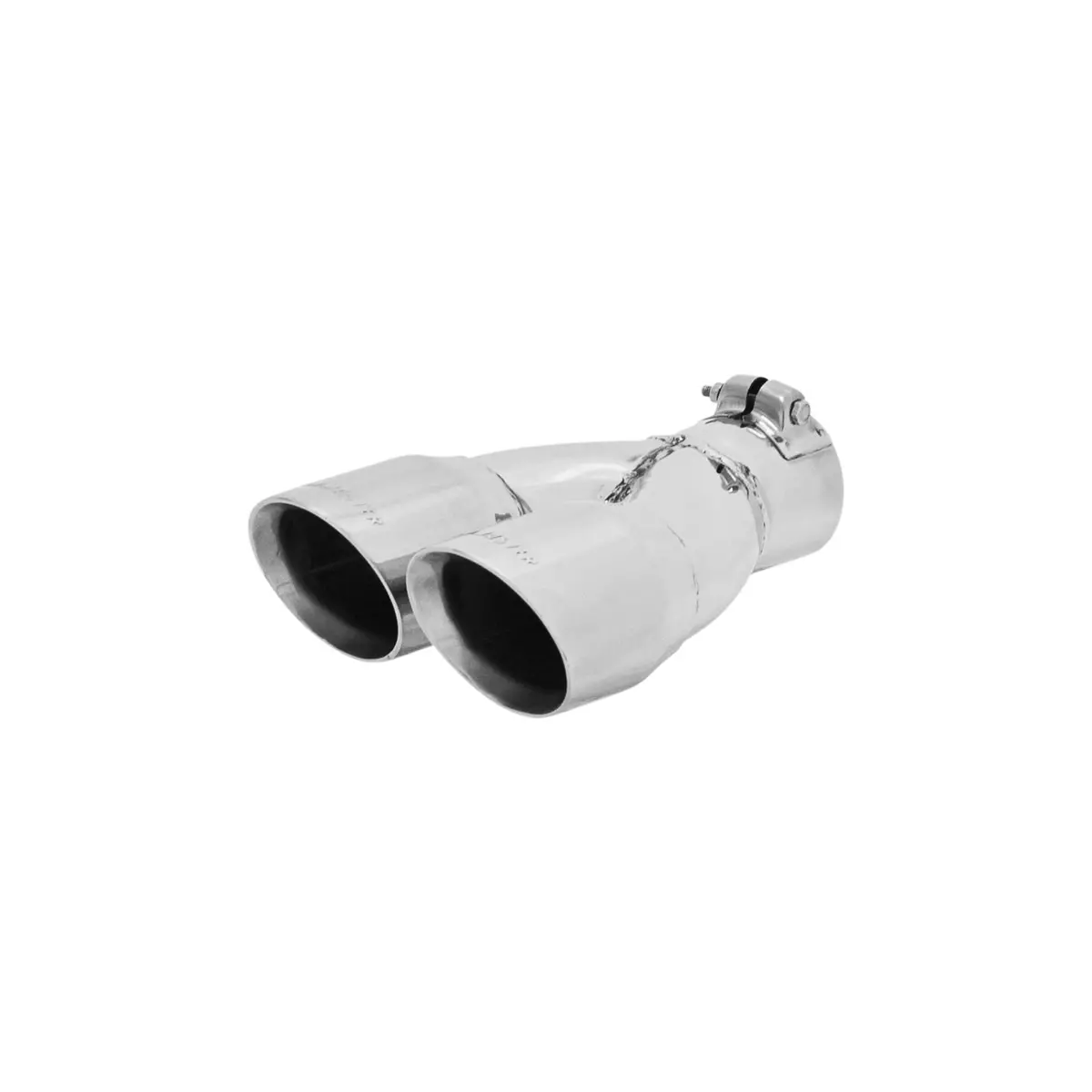Flowmaster 15307 Exhaust Tip - 3.00 In. Dual Angle Cut Polished Ss Fits 2.50 In. Tubing -Clamp On 1