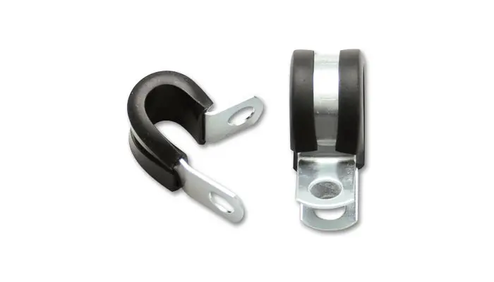 Vibrant Performance 17188 Stainless Steel Cushion P-Clamp For 0.3125" O.D. Hose - Pack Of 10 1