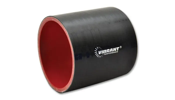 Vibrant Performance 19811 Straight Hose Coupler, 1.375" I.D. X 3.00" Long - Gloss Black 1