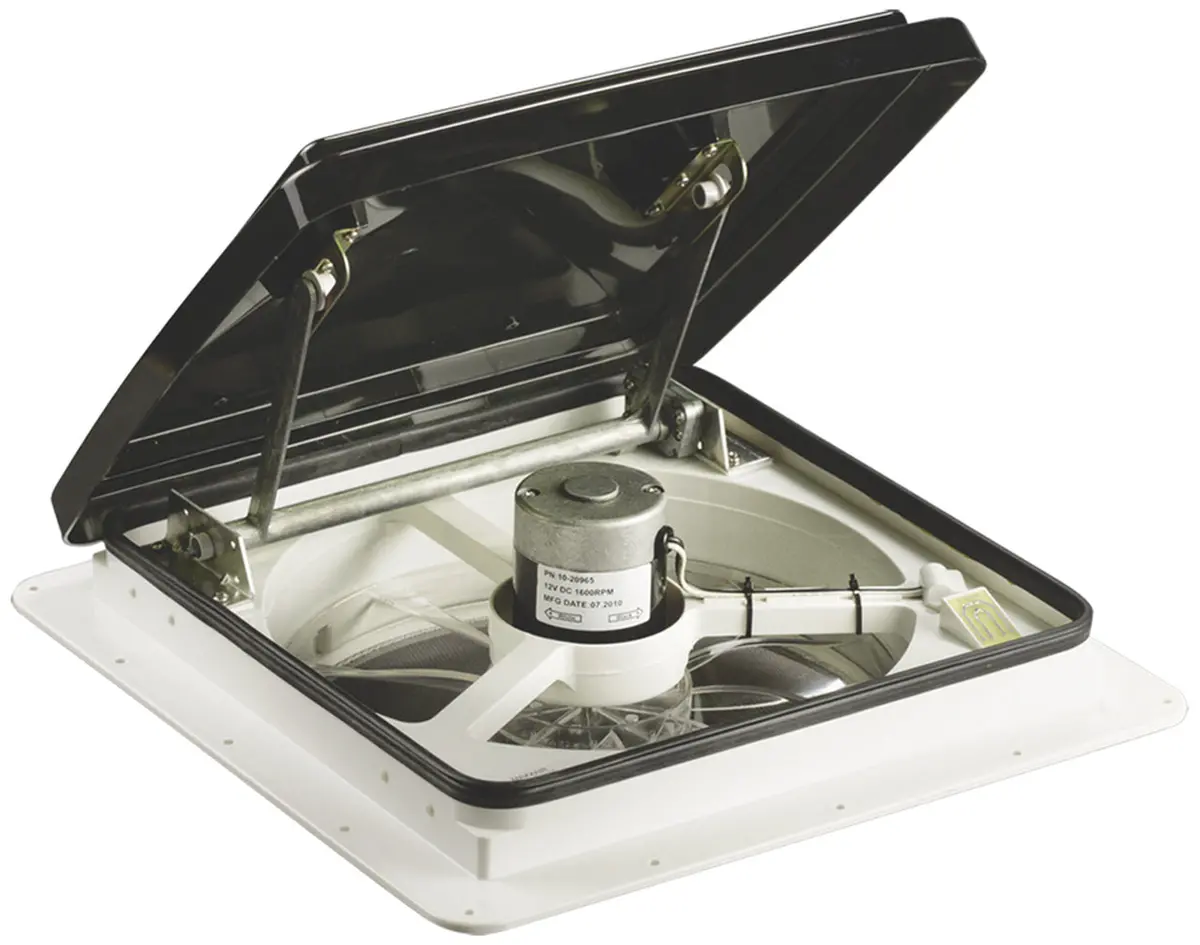 Maxxair Maxxfan 4500K Standard Remote Control Vent - Smoke 1