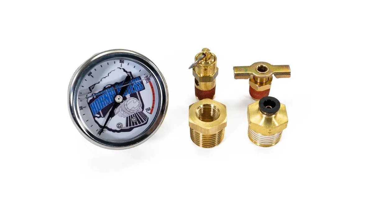 Compact 2-Gallon Air Compressor Fitting Kit for Single-Unit Systems - Image 2