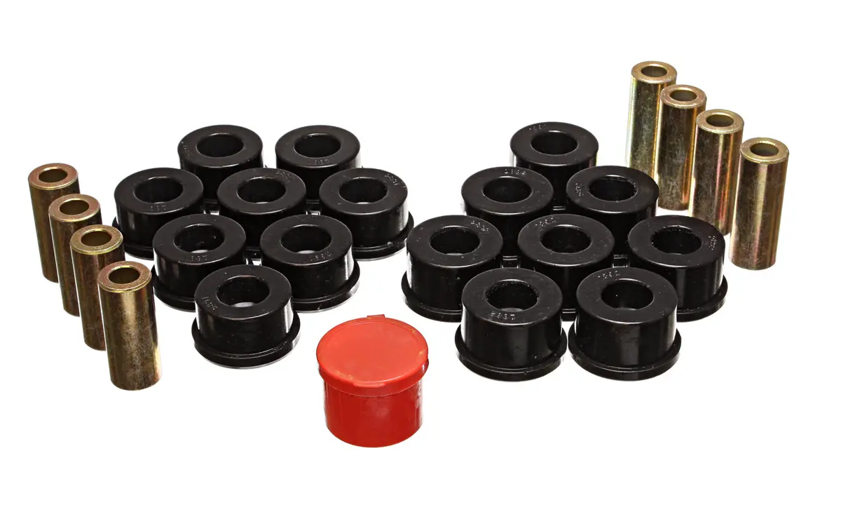 Energy Suspension 2.3109G Control Arm Bushing Set; Black; Rear; Performance Polyurethane; 1