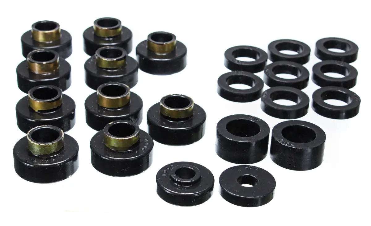 Energy Suspension 2.4102G Body Cab Mount Set; Black; Performance Polyurethane; 1