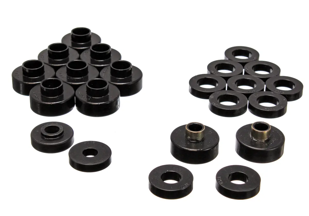 Energy Suspension 2.4103G Body Cab Mount Set; Black; Performance Polyurethane; 1
