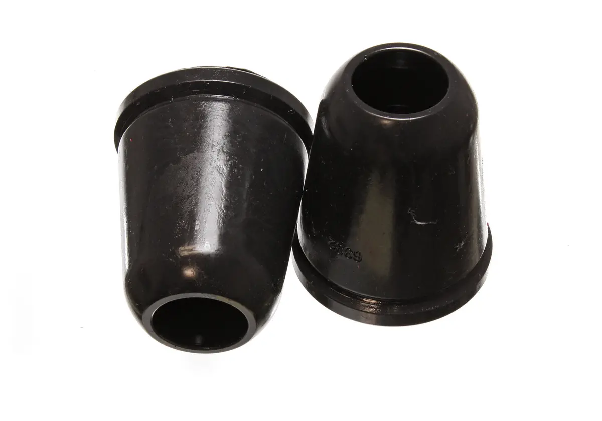 Energy Suspension 2.9103G Bump Stop Set; Black; Rear; Performance Polyurethane; 1