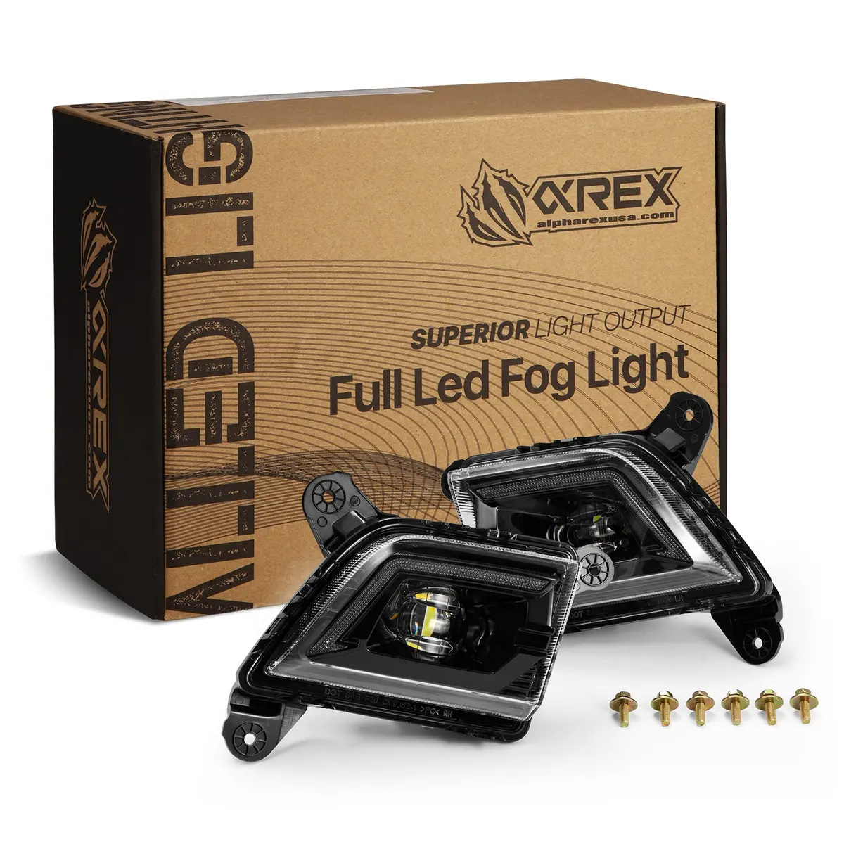 Alpharex 210017 Doubletap Dual Color Led Projector Fog Lights 1