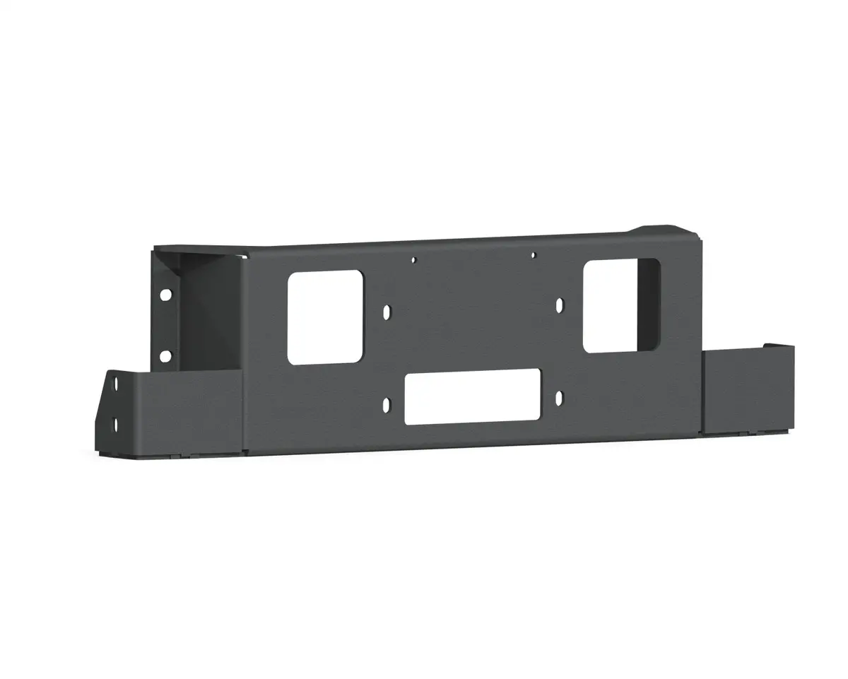 Road Armor 2202Vf-Wpb Vaquero Winch Plates; Steel; Satin Black; 1