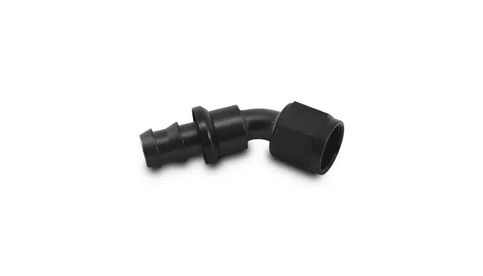 Vibrant Performance 22406 Push-On 45 Degree Hose End Elbow Fitting; Size: -6An 1