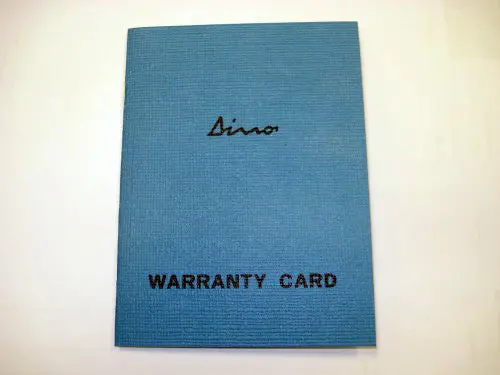 Replica 246 Warranty Book 24601002 1