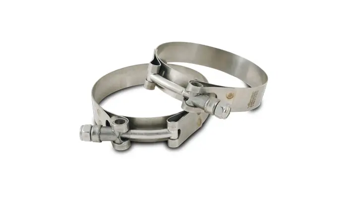 Vibrant Performance 2799 Stainless Steel T-Bolt Clamps (Pack Of 2) - Clamp Range: 5.27"-5.51" 1