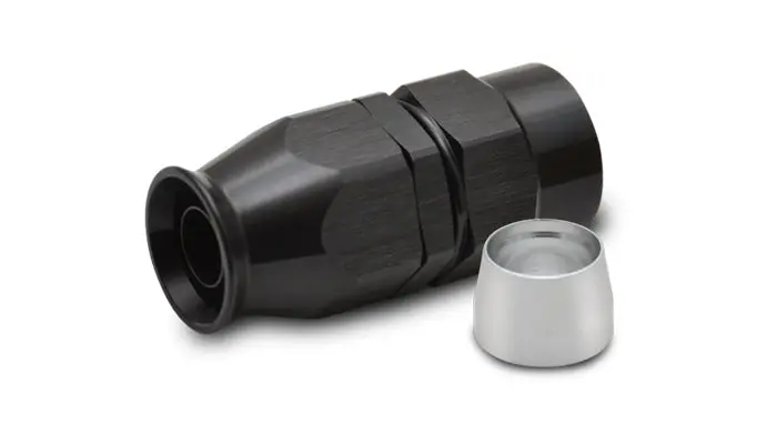 Vibrant Performance 28010 Straight High Flow Hose End Fitting For Ptfe Lined Flex Hose, -10An 1