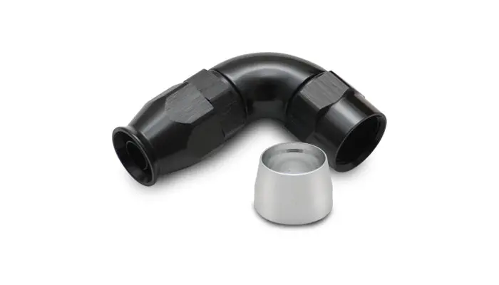 Vibrant Performance 28908 90 Degree High Flow Hose End Fitting For Ptfe Lined Hose, -8An 1