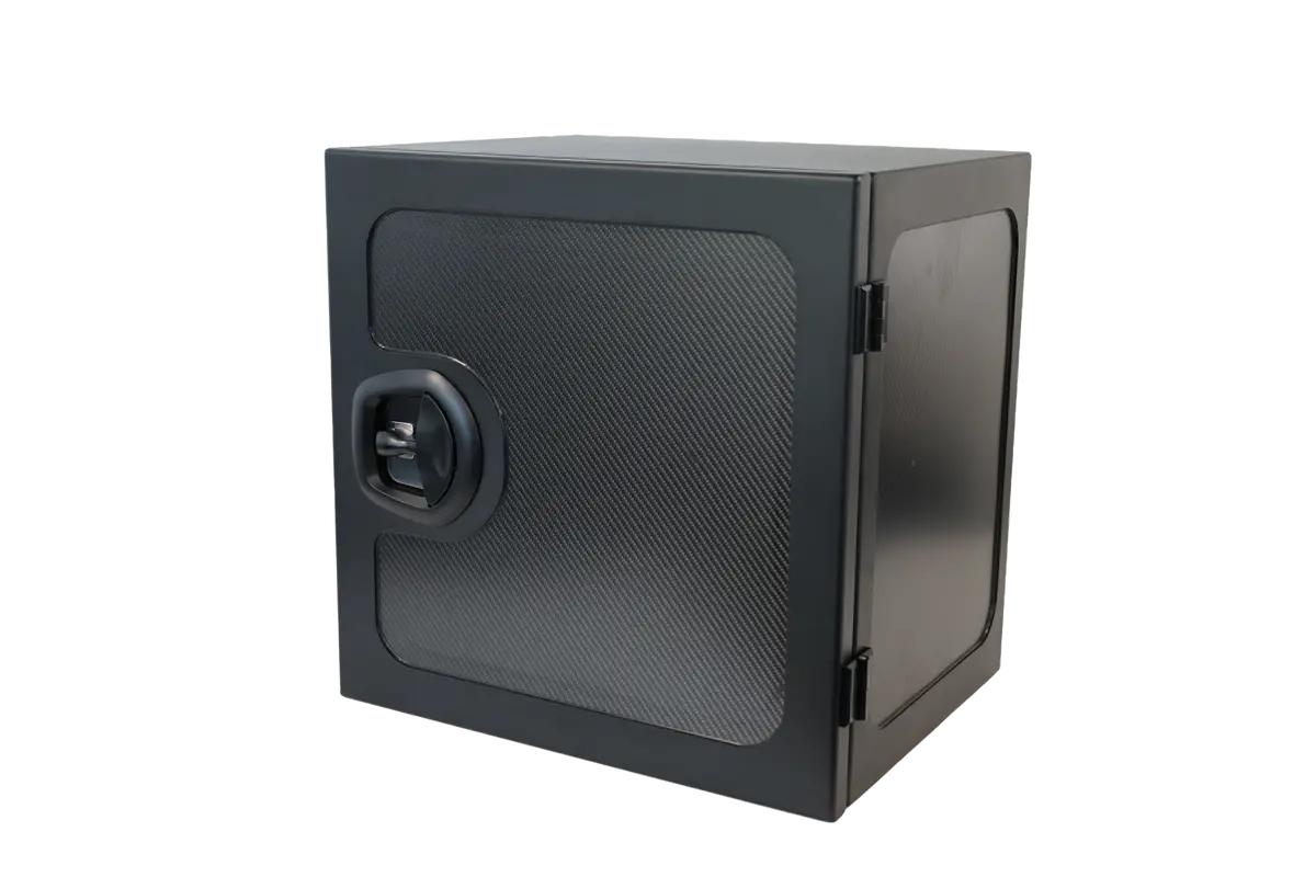 Carbon Fiber Storage Box - Grande | Camper Van Storage 1