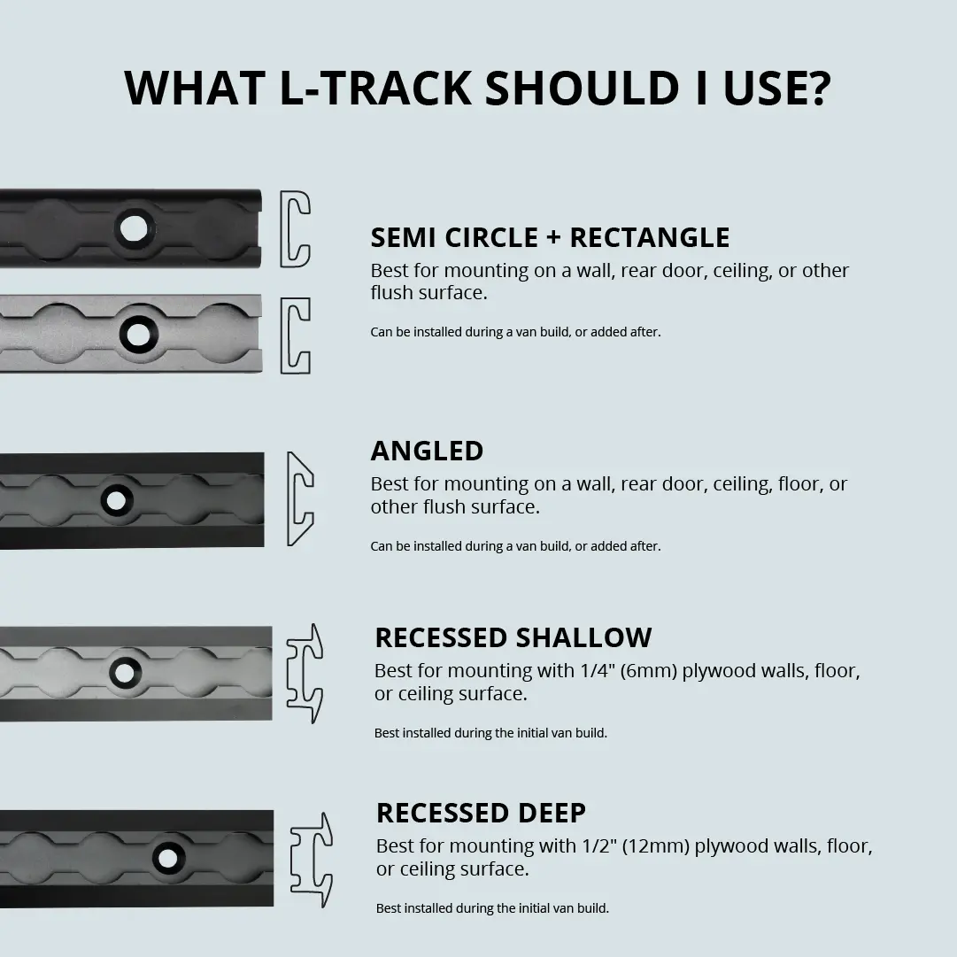 Vanessential Semi-Circle Venture L-Track (2 Pack) 8