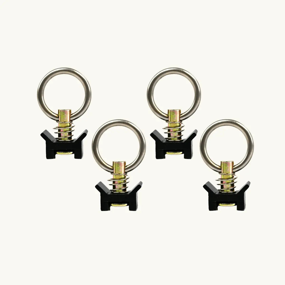 Vanessential Venture L-Track Adjustable Single Stud With Stainless Steel Ring (4 Pack) 1