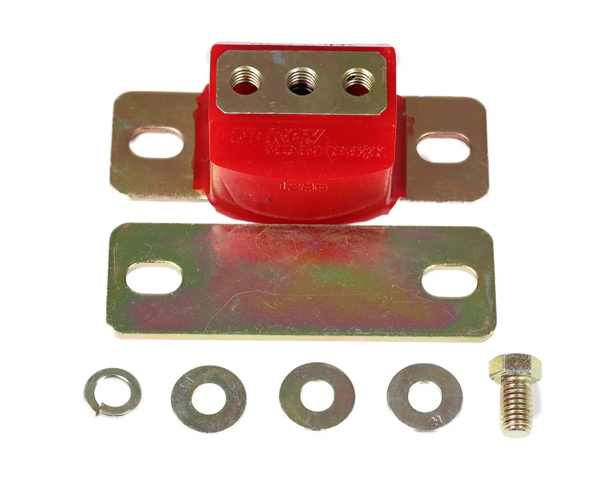 Energy Suspension 3.1142R Performance Transmission Mount; Red; Performance Polyurethane; 1