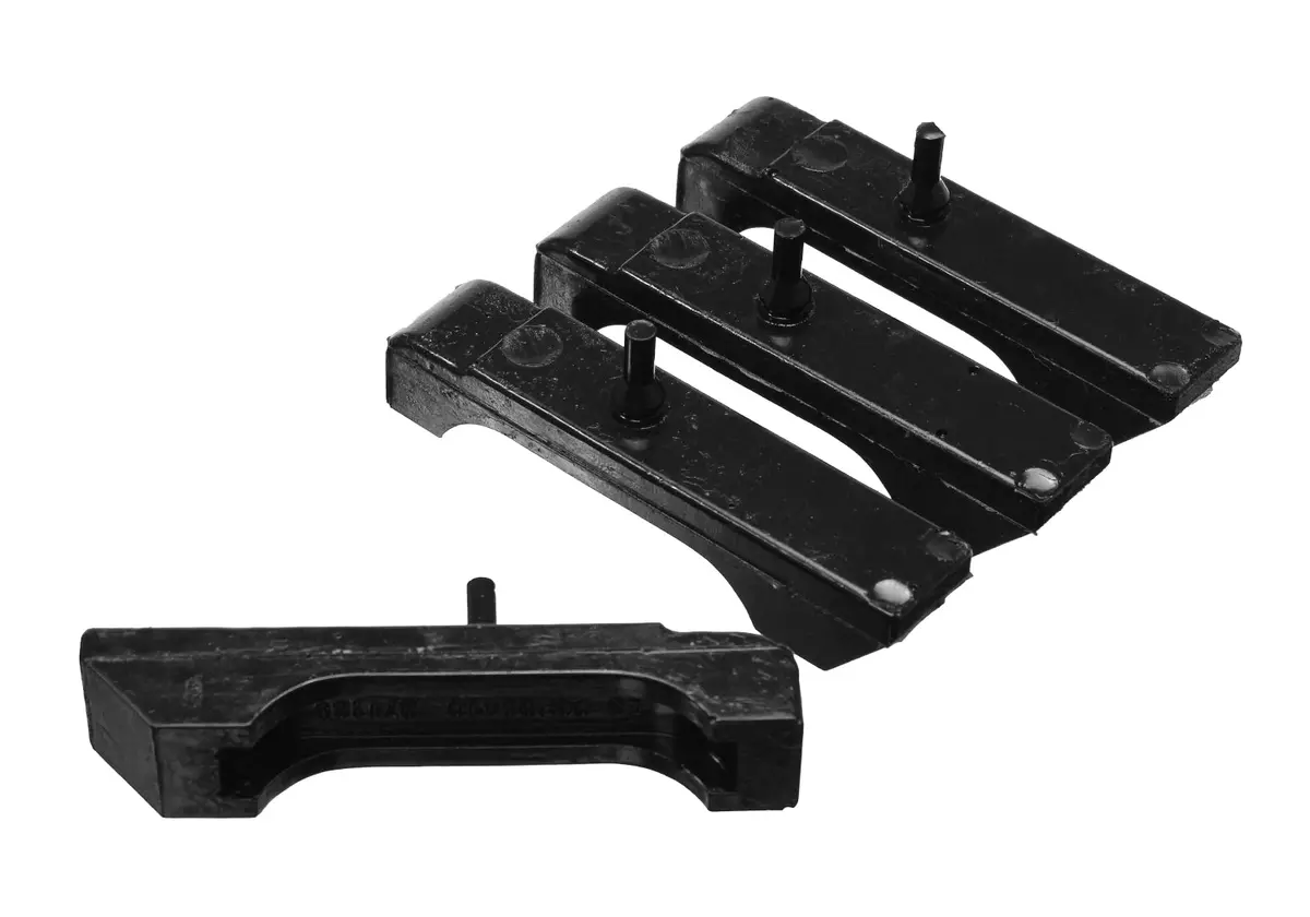 Energy Suspension 3.6117G Radiator Isolator Pad Set; Black; Small Block 3 Row; 1