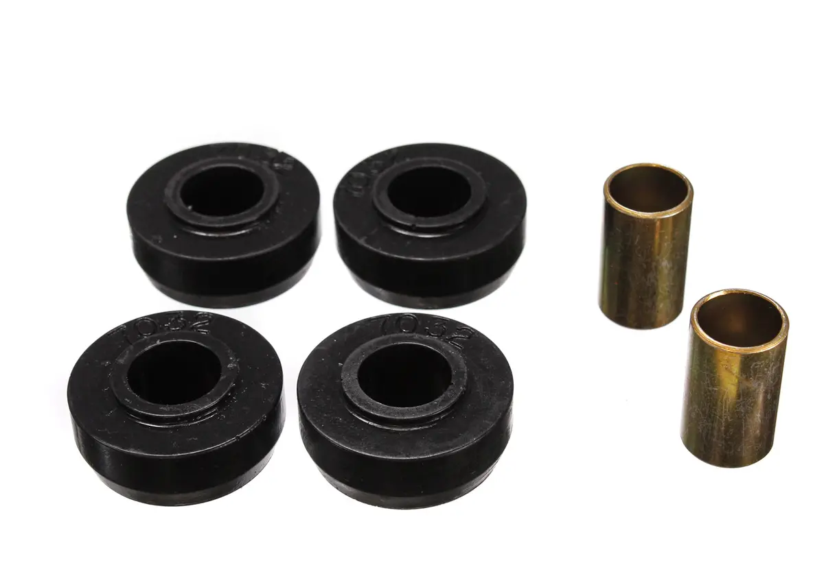 Energy Suspension 3.7105G Strut Rod Bushing Set; Black; Front; Performance Polyurethane; 1