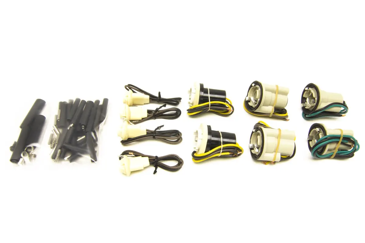 Painless Wiring 30351 Headlight Socket Kit; Single Square Headlights; Incl. All Terminals/Connectors; 1