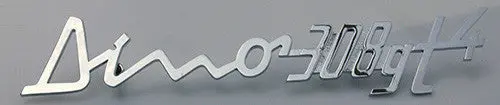 "Dino Gt4" Rear Chrome Badge 30802005 1