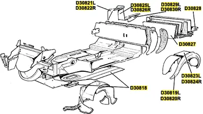 Lhs Rear Inner Arch Top Assembly 30803120 1