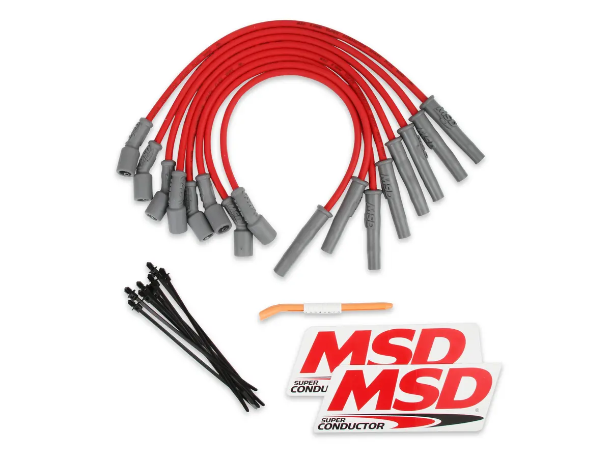 Msd 31639 Direct Replacement 8.5 Mm Super Conductor Spark Plug Wire Set. 1